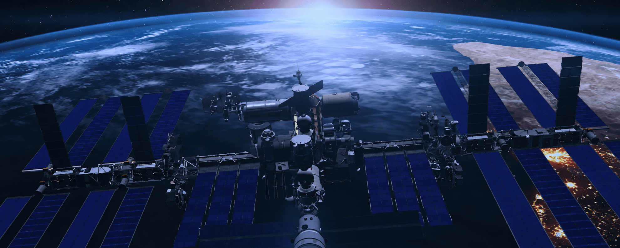 International Space Station orbiting Earth