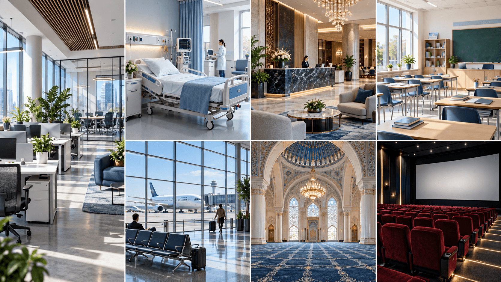 ActivePure solutions for different industries and indoor environments