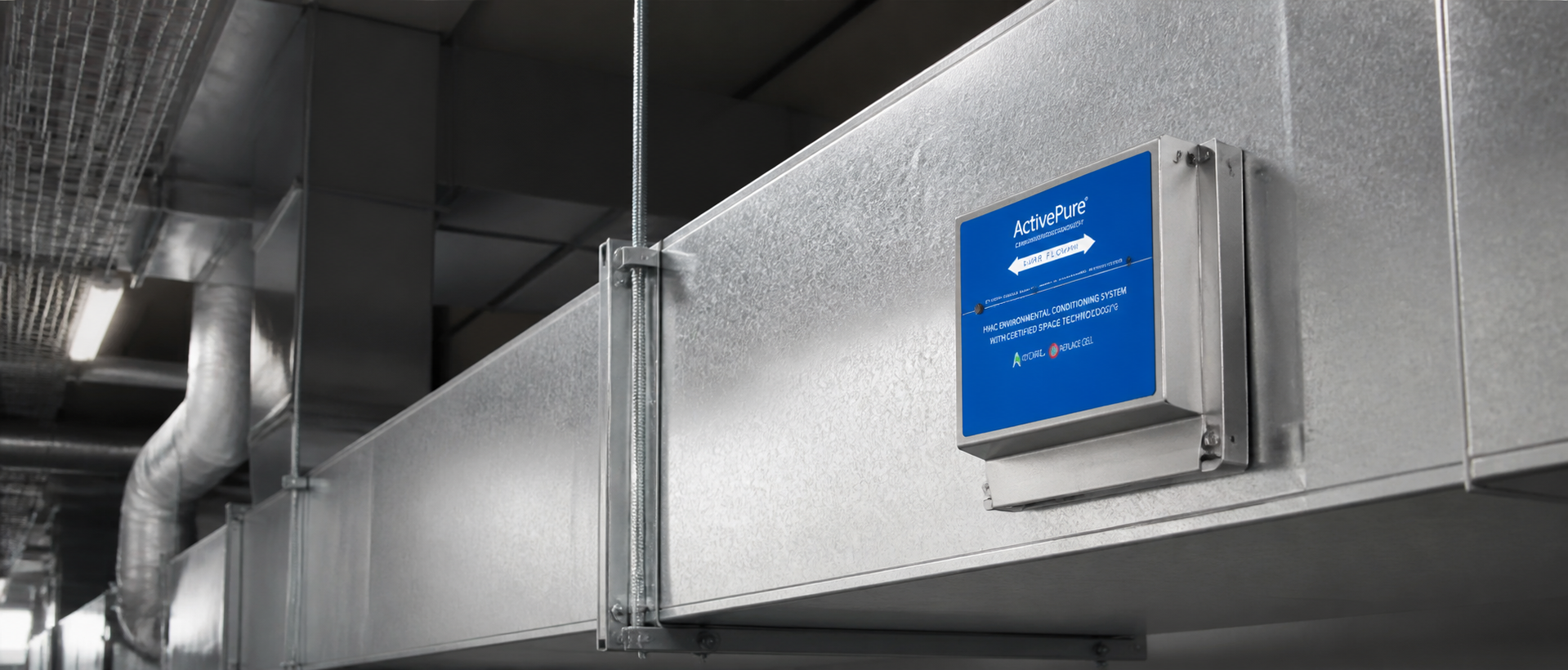 ActivePure purification system installed inside HVAC equipment