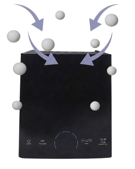 Air entering an ActivePure purification system